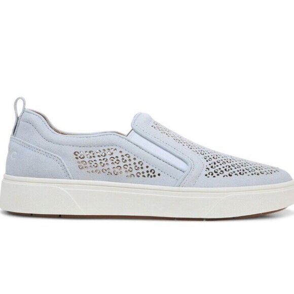 Vionic Kimmie Perf Sneaker Womens 9 Ballard Blue Arch Support New - Picture 2 of 9